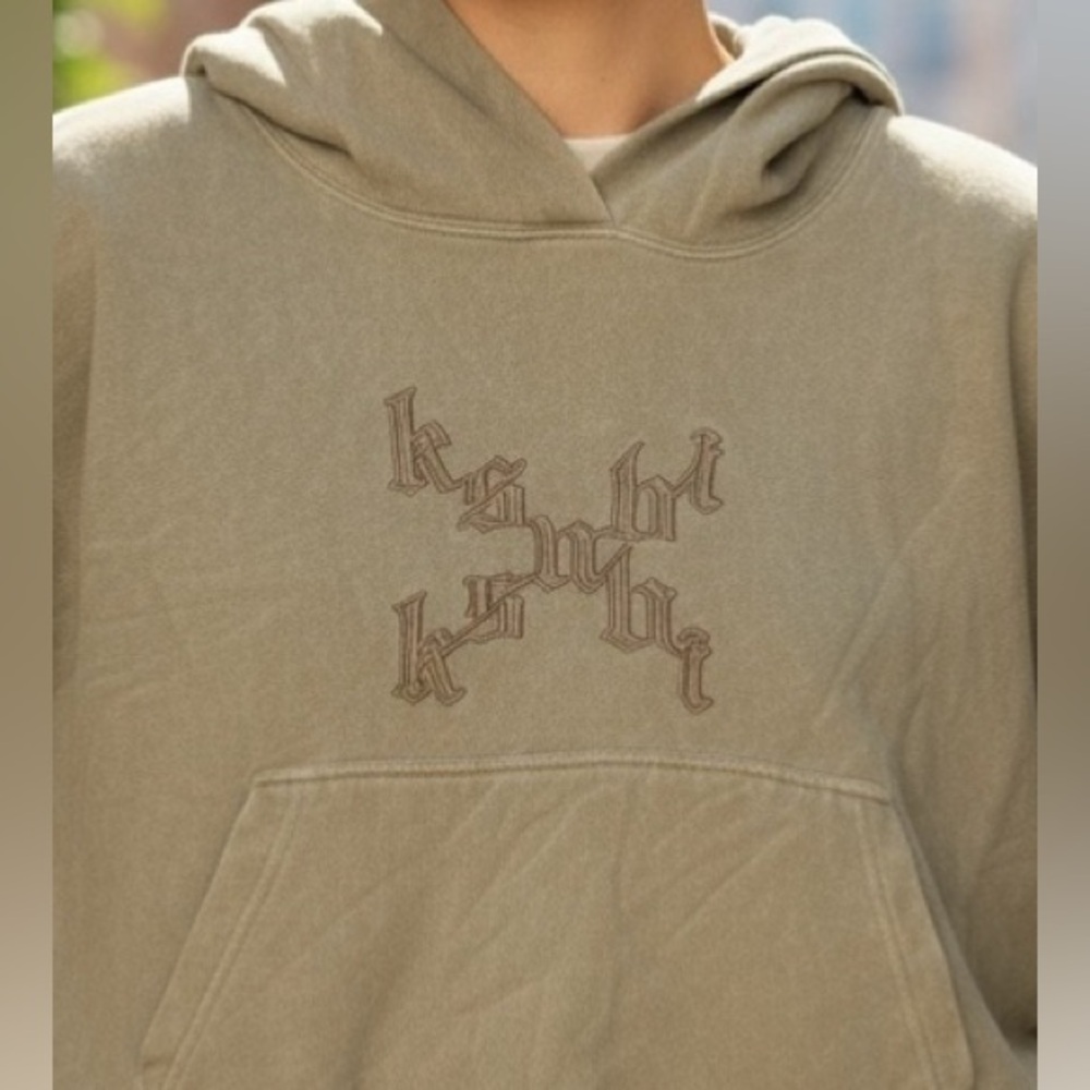 Ksubi Tan Hoodie with Embroidery - Retail $168. New with tags
